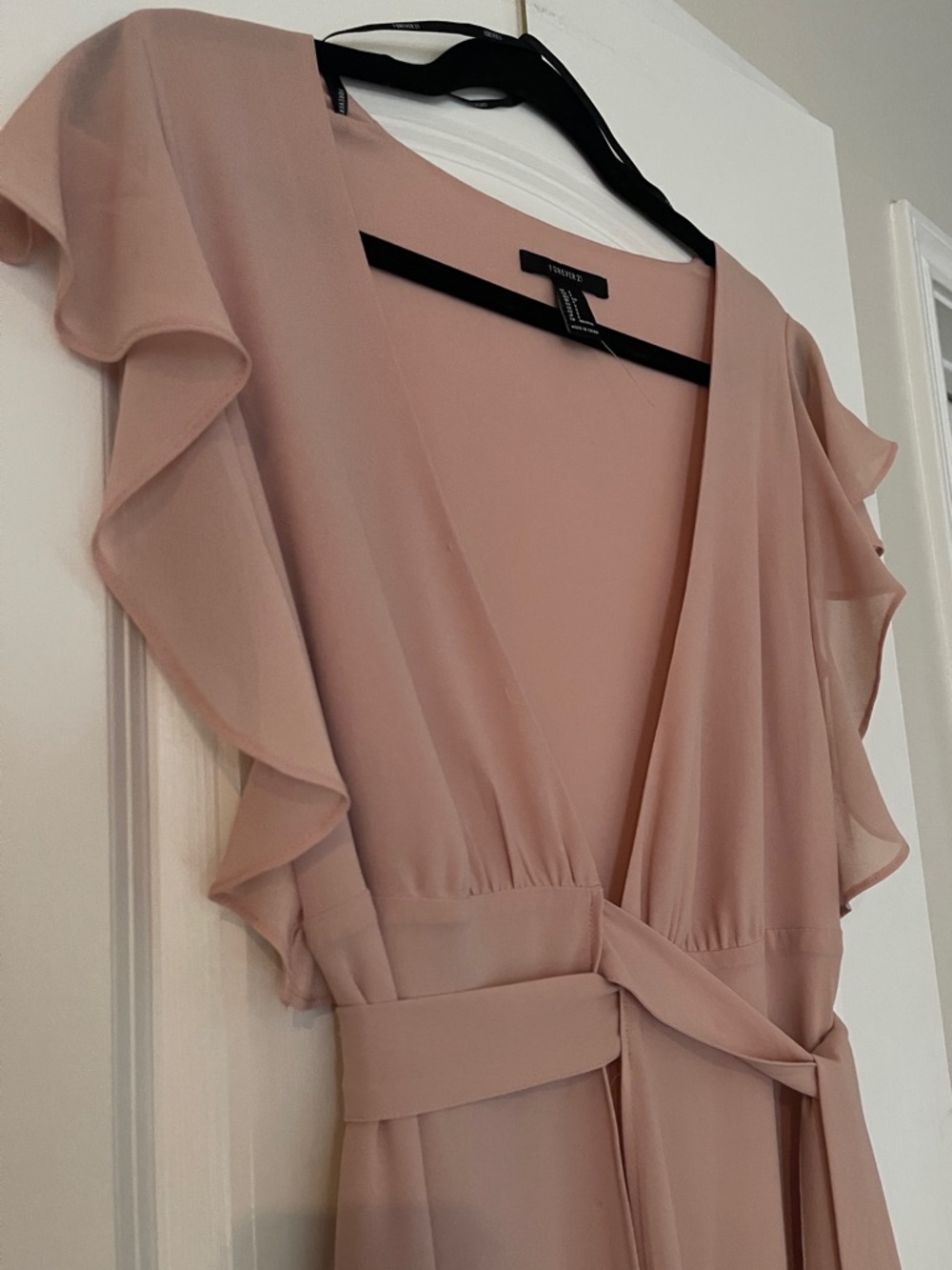 NWOT Forever 21 Dusty Rose High-Low Wrap Maxi Dress - Size S - Picture 6 of 8